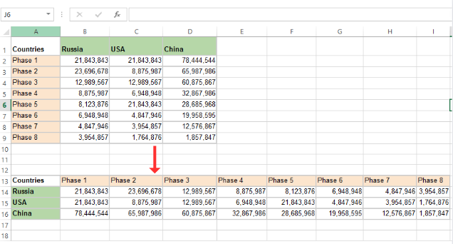 How to Move Columns and Rows in Excel 13